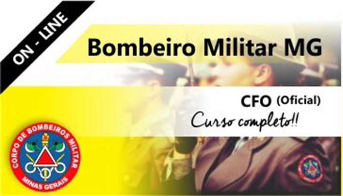 CFO CBMMG ON-LINE + CONJUNTO DE APOSTILAS EBOOK (GRÁTIS)