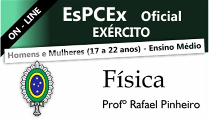 FÍSICA EsPCEx OFICIAL DO EXÉRCITO ON-LINE  -  PROFESSOR RAFAEL PINHEIRO