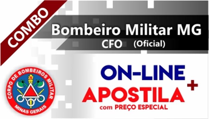 COMBO CFO CBMMG ON-LINE + CONJUNTO DE APOSTILA FÍSICA  