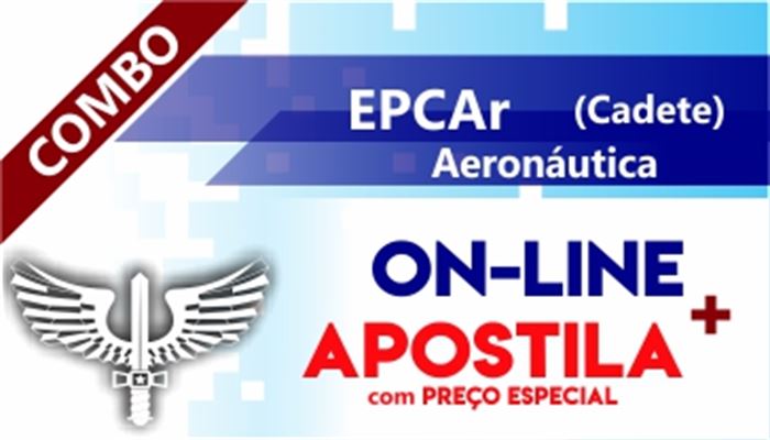 COMBO EPCAR AERONÁUTICA ON-LINE + CONJUNTO DE APOSTILA FÍSICA 