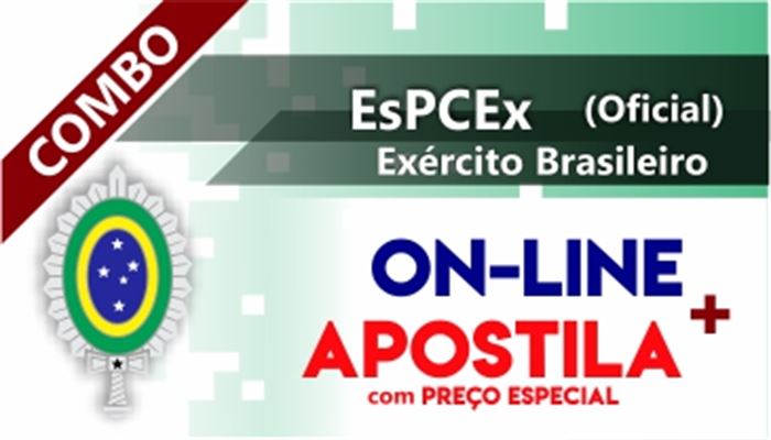 	COMBO ESPCEX EXÉRCITO ON-LINE + CONJUNTO DE APOSTILA FÍSICA