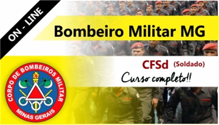 CFSD CBMMG ON-LINE + CONJUNTO DE APOSTILAS EBOOK (GRÁTIS)   