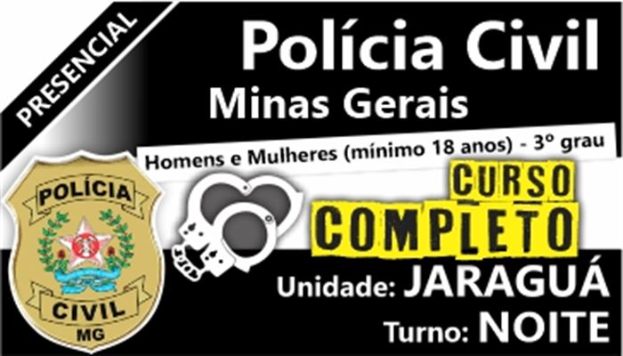 POLÍCIA CIVIL DE MG         INVESTIGADOR & ESCRIVÃO     TURMA:NOITE INÍCIO:13/05/2024    TURMA_EM_FORMAÇÃO