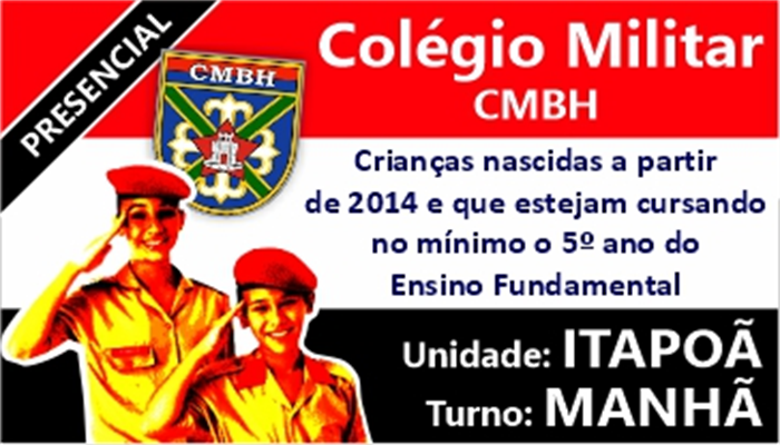 COLÉGIO MILITAR BH 6º_ANO/2025    TURNO:MANHÃ     UNIDADE_ITAPOÃ  INÍCIO:10/02/2025   TURMA:EM FORMAÇÃO 